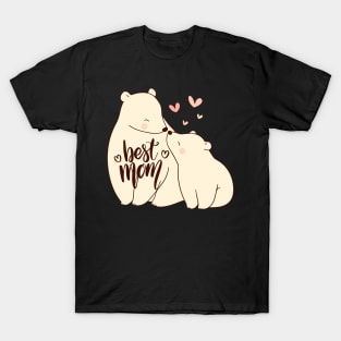 Best Mom, Vintage Bear T-Shirt